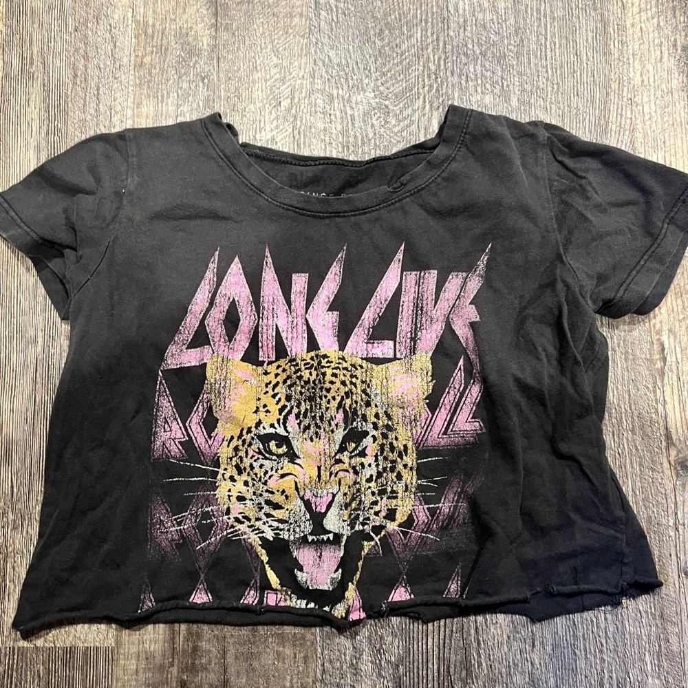 Prince Peter Collection Black Leopard Graphic Tee